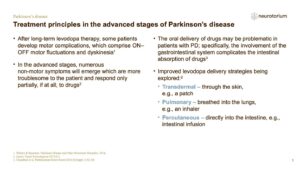 Treatment principles in the advanced stages of Parkinson’s disease
